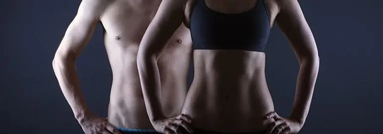 Man and woman with well tone bodies