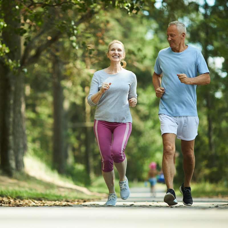 older couple on a run