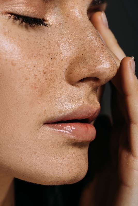 close up of young beautiful woman