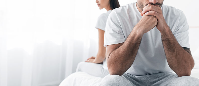 Husband unhappy and disappointed with erectile dysfunction