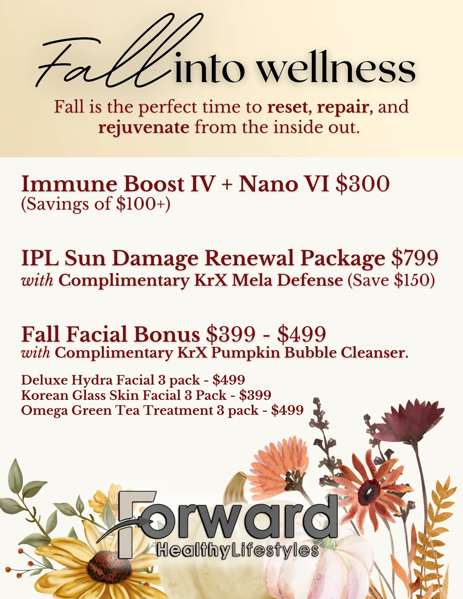 Fall specials